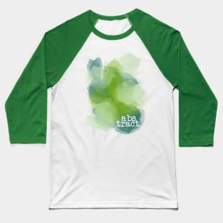 Green Abstract Baseball T-Shirt